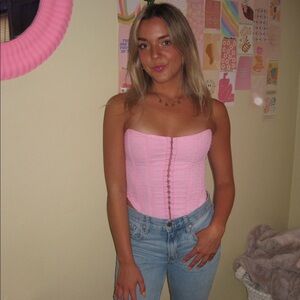 Kendall & Kylie Pink Crop Top